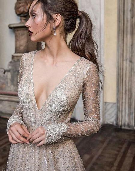 Shiny Wedding Dresses from Sophia Tolli’s Spring Collection | Clear Wedding Invites